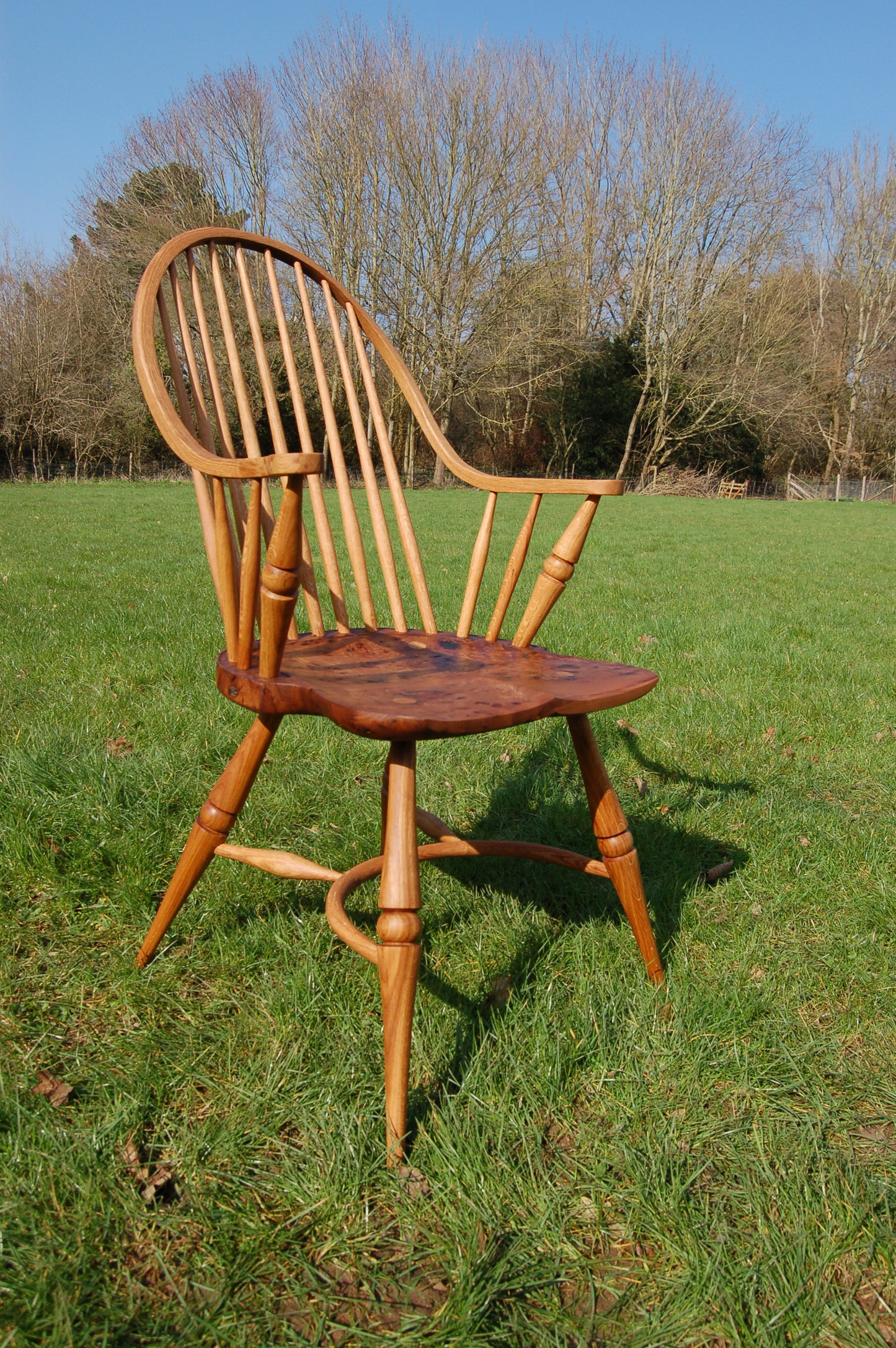 Double Steam Bent Windsor Chair with burr elm seat