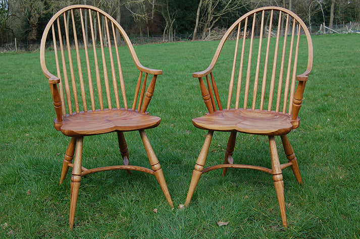 Double Steam Bent Windsor Chair with elm seat